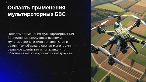 1.1 Область применения БВС мультироторного типа