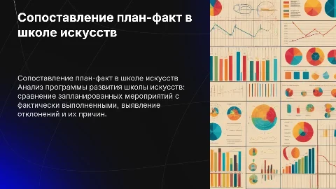 Сопоставление план-факт в программе развития школы искусств