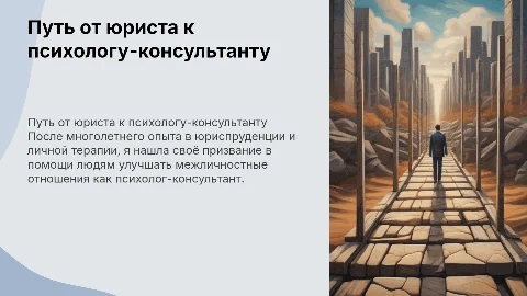 Путь от юриста к психологу-консультанту: личный опыт