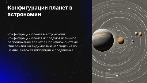 Конфигурации планет