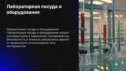 лабораторная посуда и оборудование химия 8 класс
