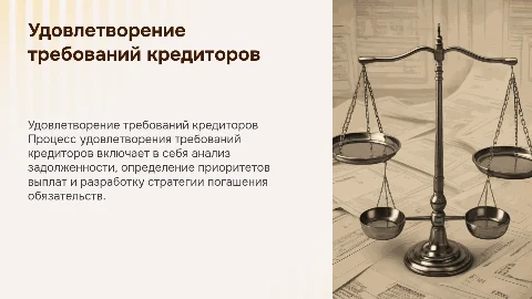 Удовлетворение требований кредиторов