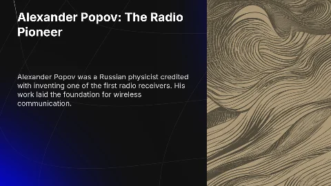 Александр Попов - создатель радио
