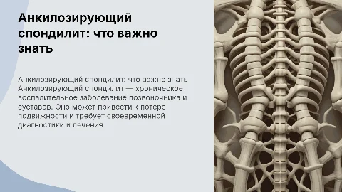 Анкилозирующий спондилит
