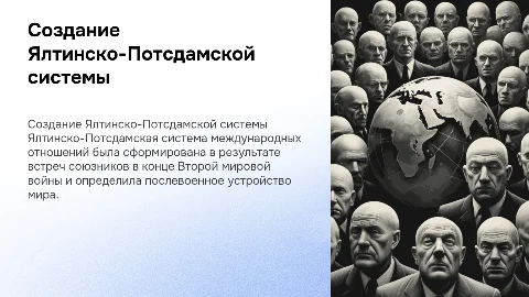 Создание Ялтинско-Потсдамской системы международных отношений