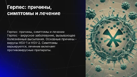 Герпес: причины, симптомы и лечение