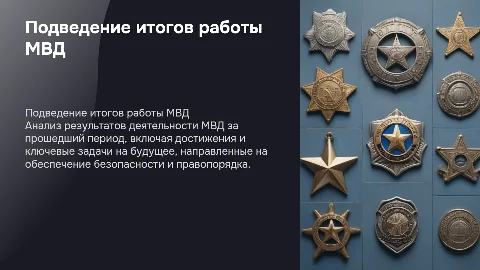 Подведение итогов работы МВД