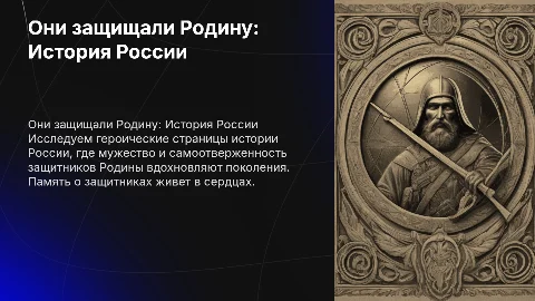 Они защищали Родину. История России