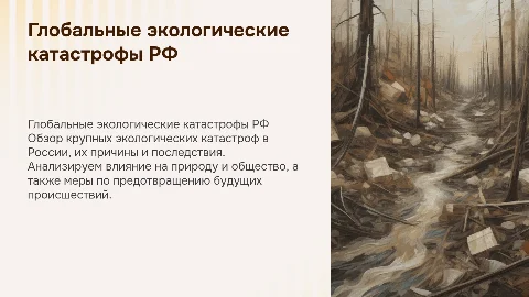 глобальные экологические катастрофы рф