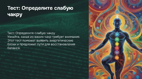 Тест: какая чакра у тебя просела?