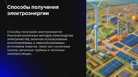 способы получения электрической энергии 8 класс физика