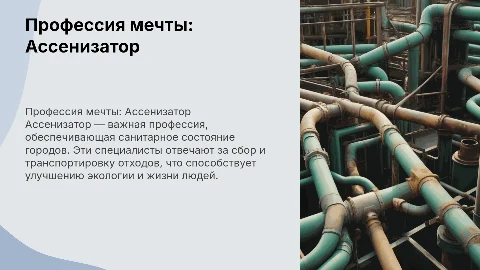 Проффессия моей мечты Ассениза́тор