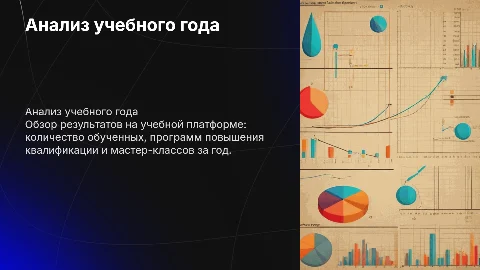Отчет за учебный год: анализ и диаграммы результатов
