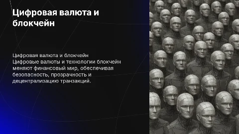 Цифровая валюта и технологии блокчейн
