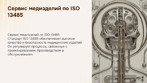 Сервис медицинских изделий по стандарту ISO 13485
