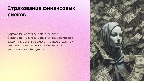 Страхование финансовых рисков организации