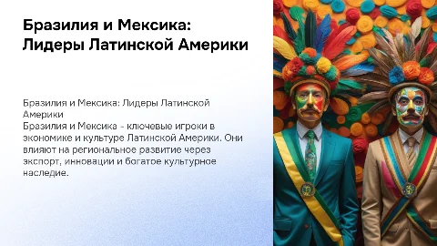 Бразилия и Мексика как ведущие страны Латинской Америки