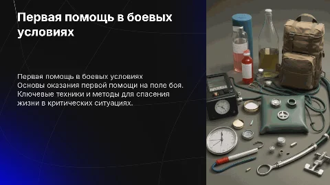 первая помощь в бою