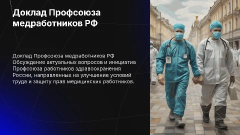 доклад Провсоюз работников здравоохранения Рф