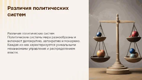 Различия политических систем