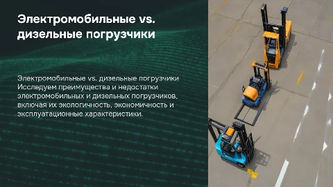 Электромобильные погрузчики в сравнении с дизельными