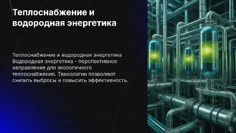 Теплоснабжение и водородная энергетика