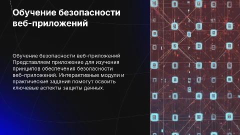 «Приложение для обучения обеспечению безопасности веб-приложений»