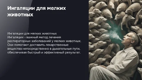 Проведение ингаляции у мелких животных