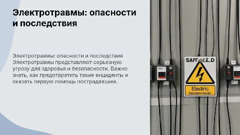 электротравмы