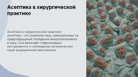 асептика в хирургии