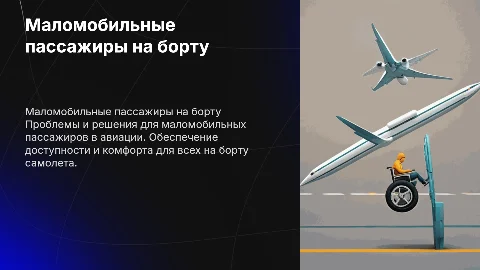 маломобильные пассажиры на борту самолета