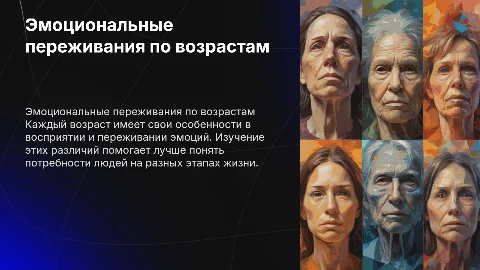 Особенности переживания в разных возрастных группах