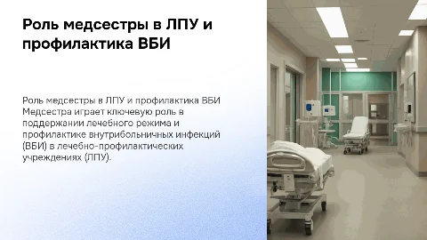 Роль медсестры в организации лечебно-охранительного режима