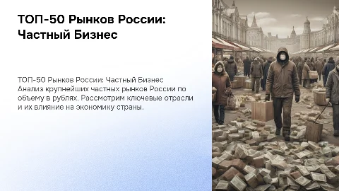 ТОП-50 рынков России по размеру частного бизнеса