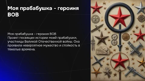 Индивидуальный итоговый проект по истории ВОВ