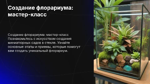 мастер класс флорариум