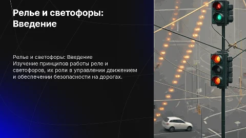 Презентация на тему релье и светофоры на английском языке