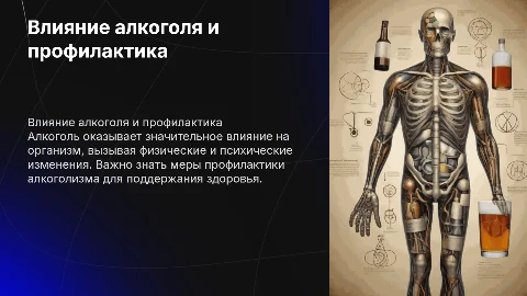 Влияние алкоголя на организм, меры профилактики алкоголизма