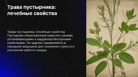 Трава пустырника обыкновенного