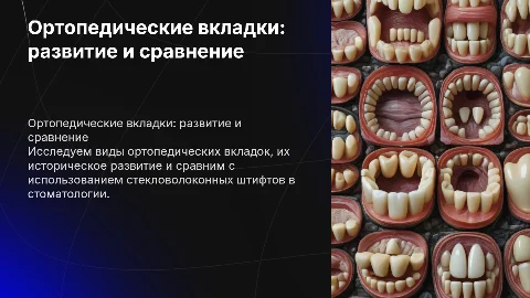 Ортопедические вкладки: классификация и сравнение со штифтами