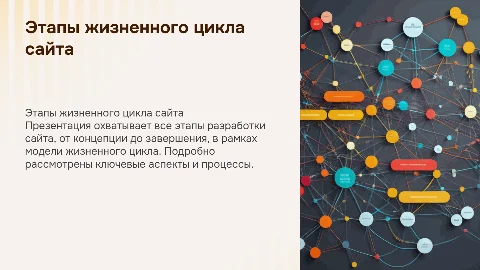 Презентация разработки сайта: этапы жизненного цикла