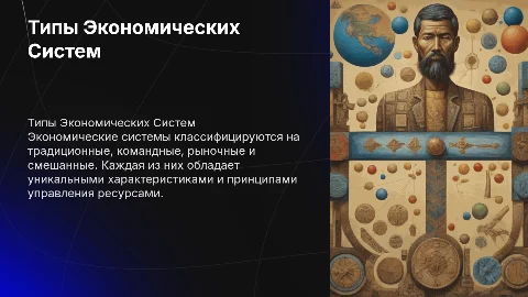 Типы Экономический систем