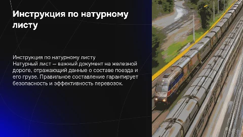 инструкция составления натурного листа на железной дороги