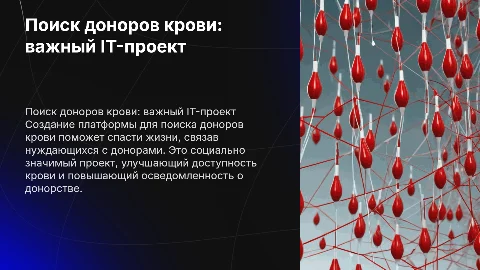Разработка платформы для поиска доноров крови: социальный IT-проект