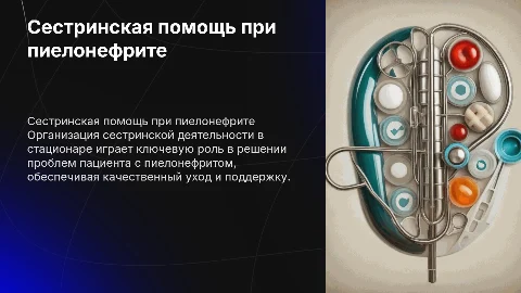 Организация сестринской деятельности при пиелонефрите