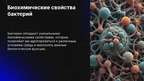 Биохимические свойства бактерий