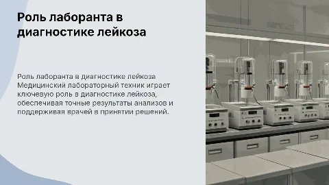 Роль медицинского лабораторного техника в диагностике лейкоза