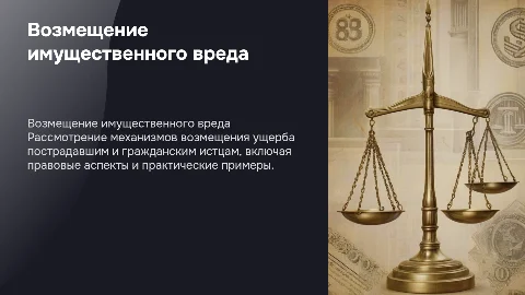 Возмещение имущественного вреда: правовые механизмы и практика