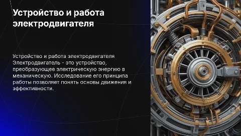 Устройство электродвигателя и исследование принципа его работы