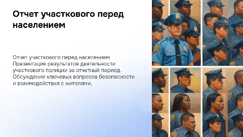 отчет перед населением участкового полиции